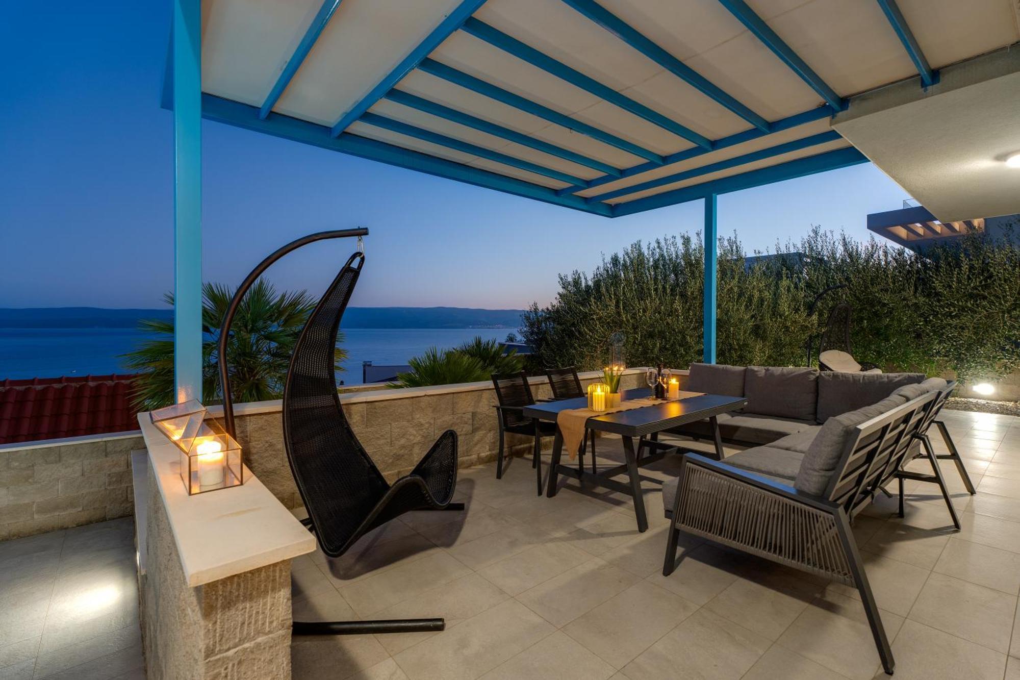 Villa Allegra With 32Msq Heated Pool, 300M Far From Sandy Beaches, Open Sea View Omiš Kültér fotó